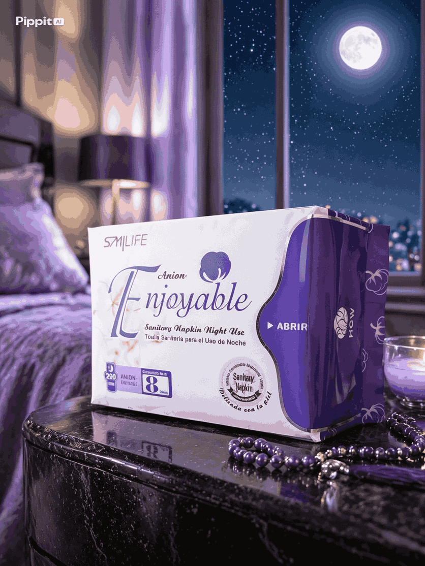 Anion Enjoyable Sanitary Napkin Night Use (Toalla Intima de uso de Noche)